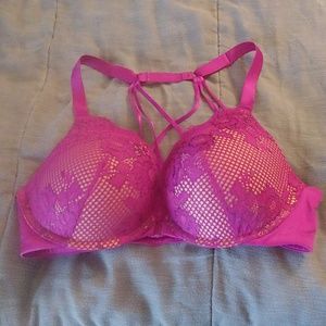 Hot Pink (Fuschia) Front Closure Bra